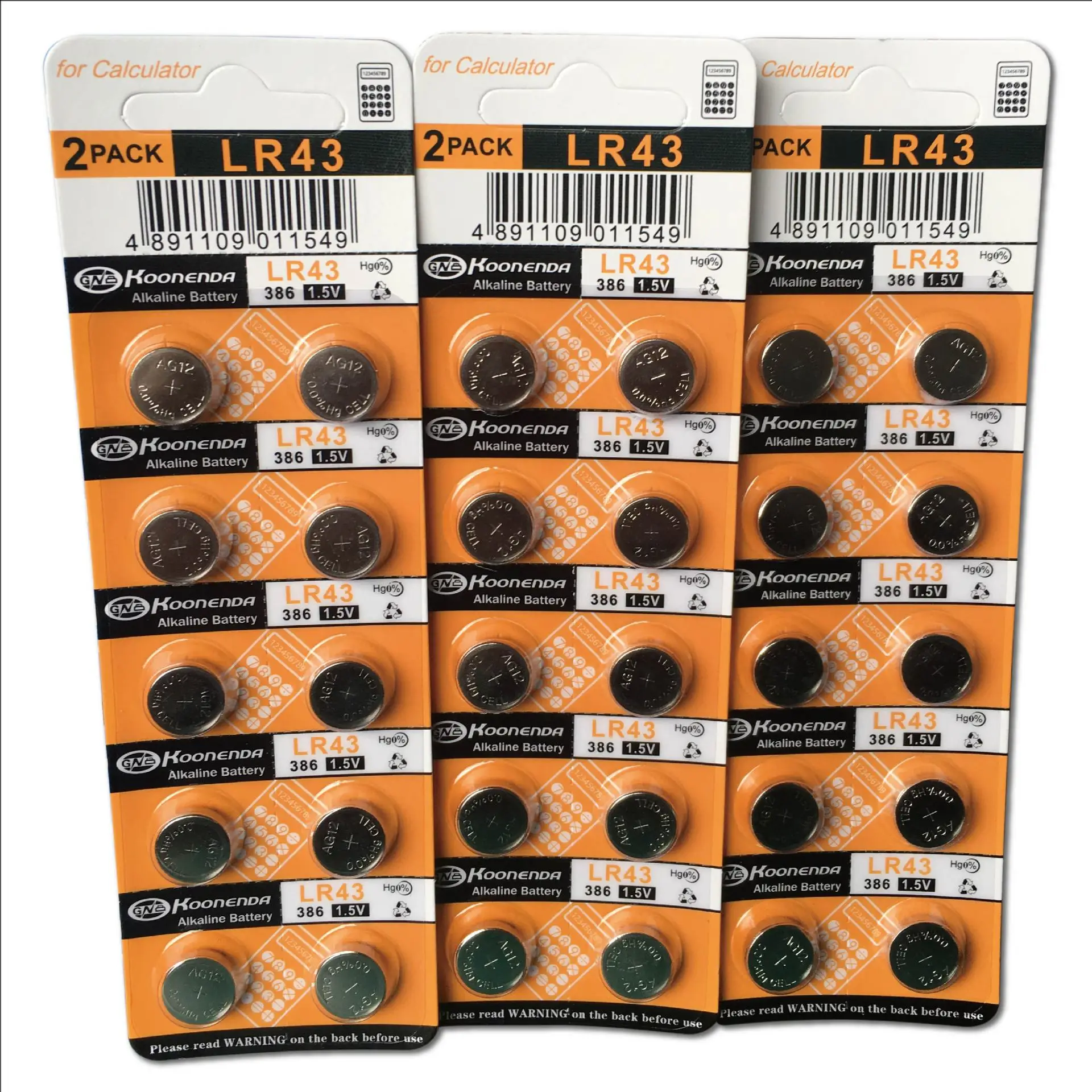 10PCS 1.55V AG7/AG8…
