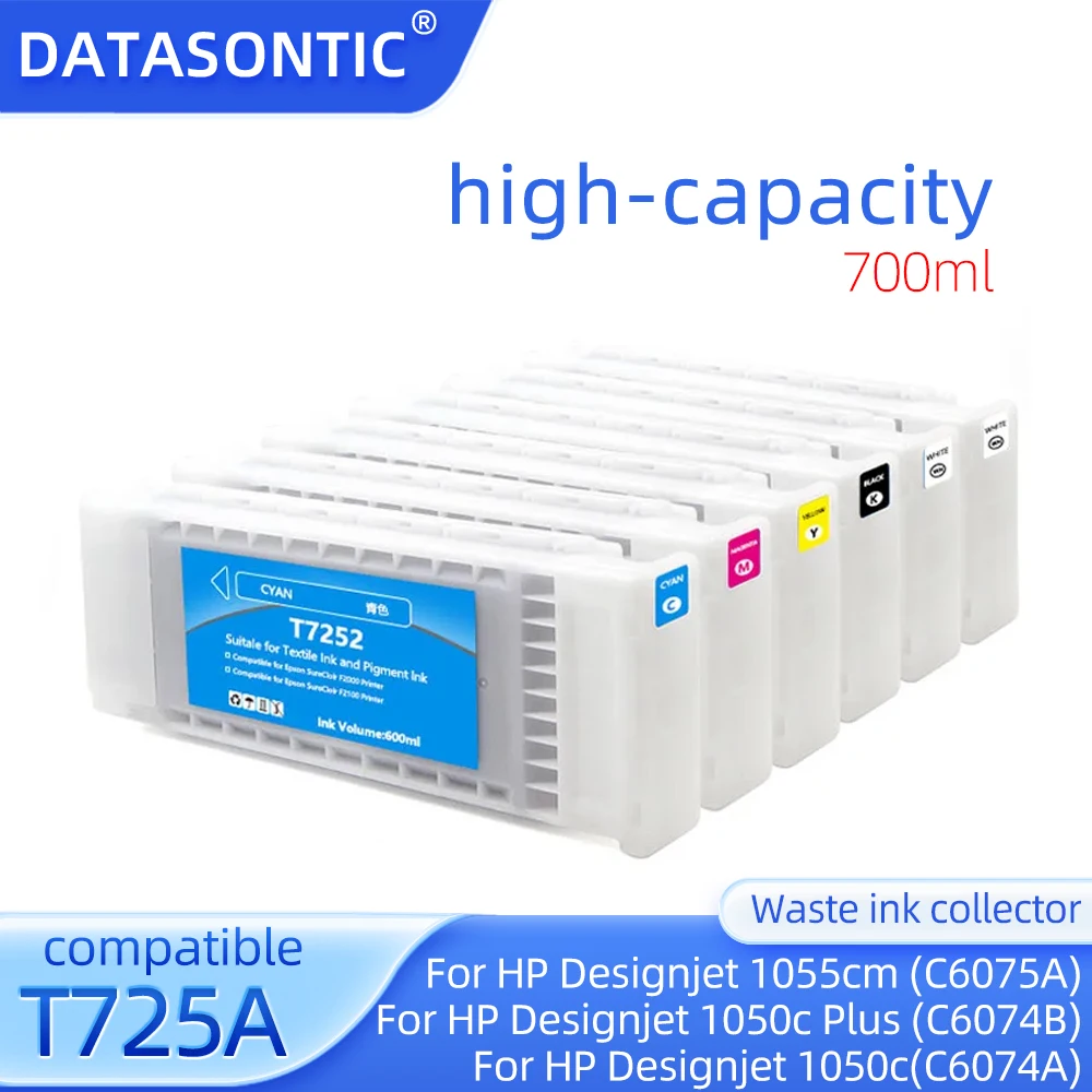 T7251/4 T725A Ink Cartridge For EPSON SURE COLOR F2000 F2100 F2130 F2140 F2150 F2160 F2080 F2180 printer with DTG Textile ink