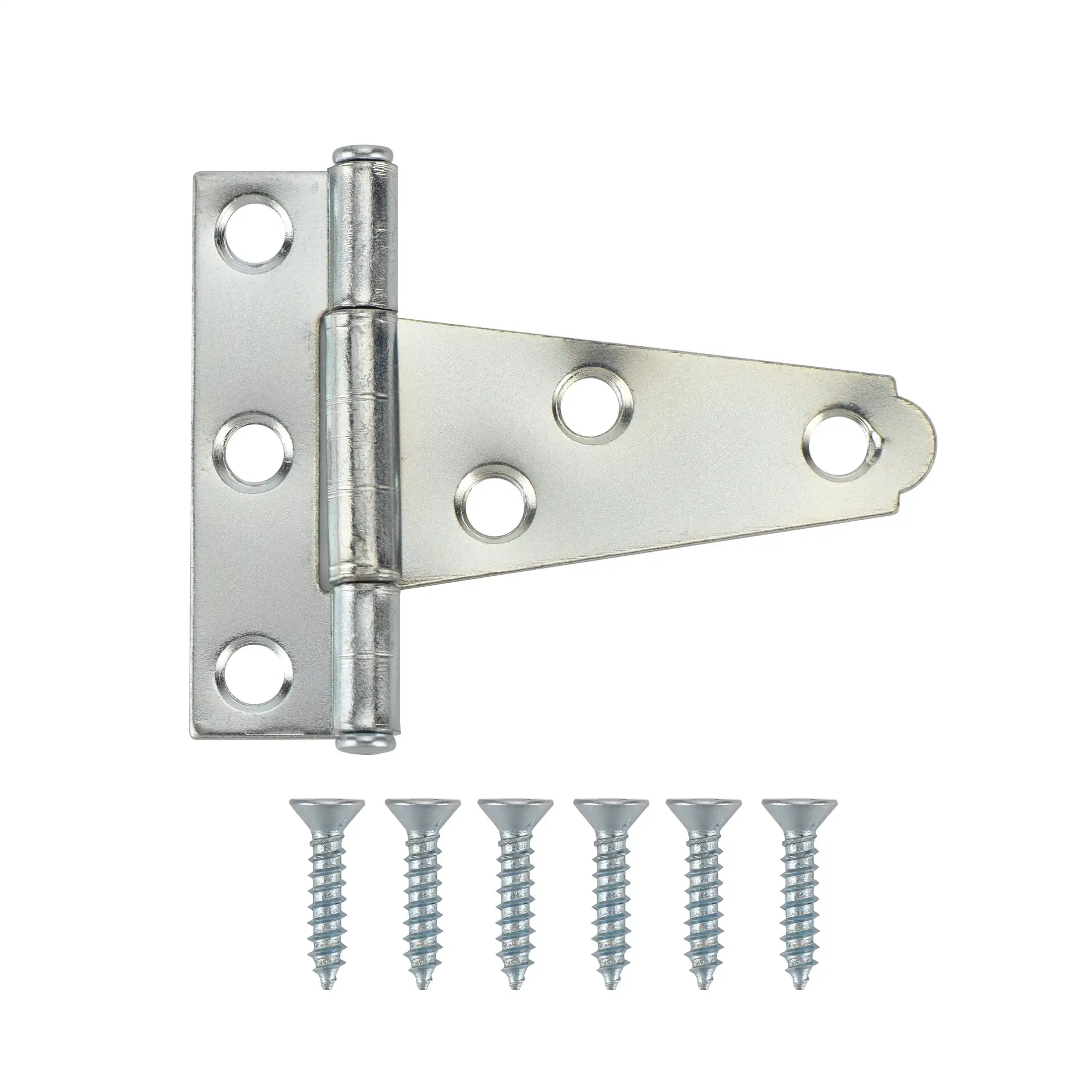 Dobradiça em T leve de 2 polegadas, galvanizada (pacote com 2)