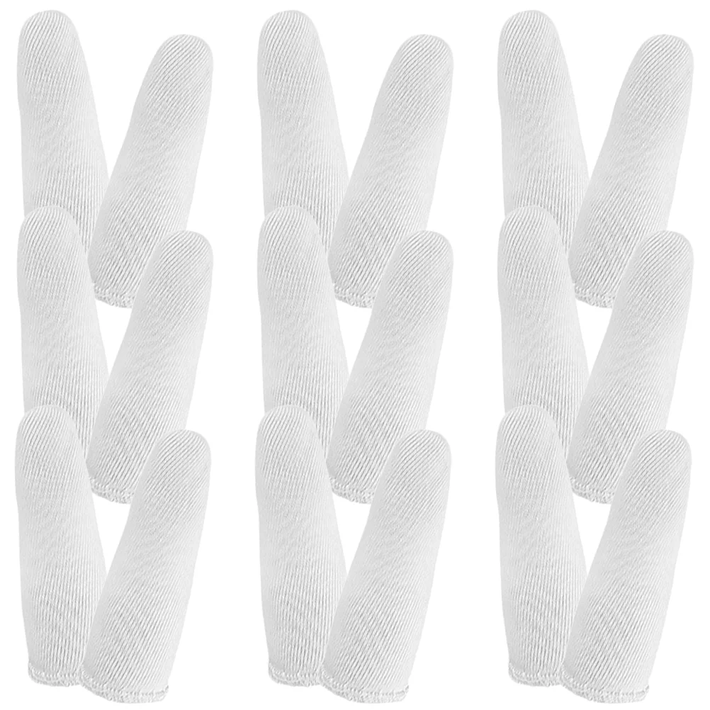 60 Pcs Fingertip Bandages Waterproof Pure Cotton Cots Sleeves Protector Breathable