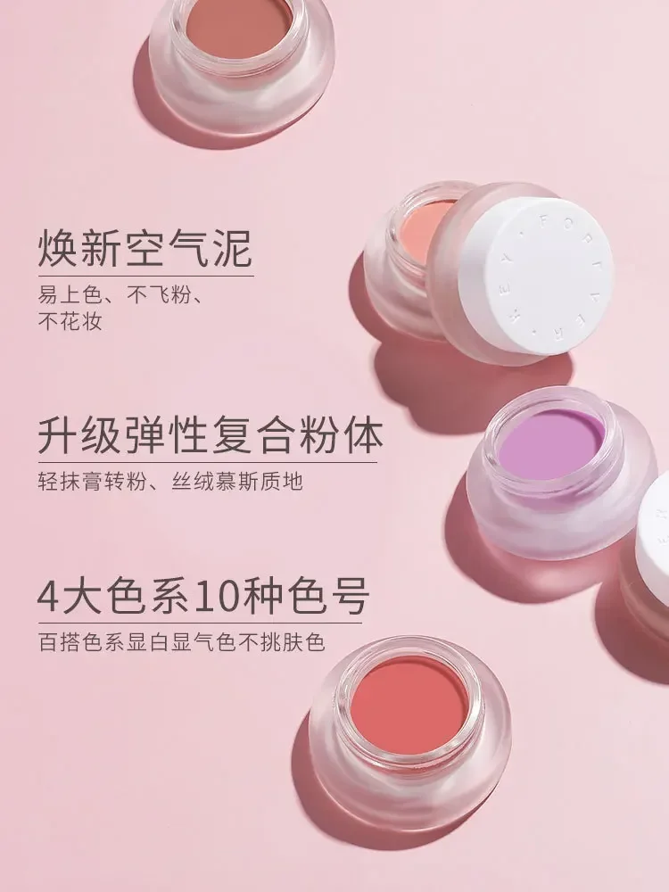 

Foreverkey New Release - Monochromatic Matte Blush in Rosy Warm Sun Purple Tone | Volumizing & Contouring Blush Cream for Makeup
