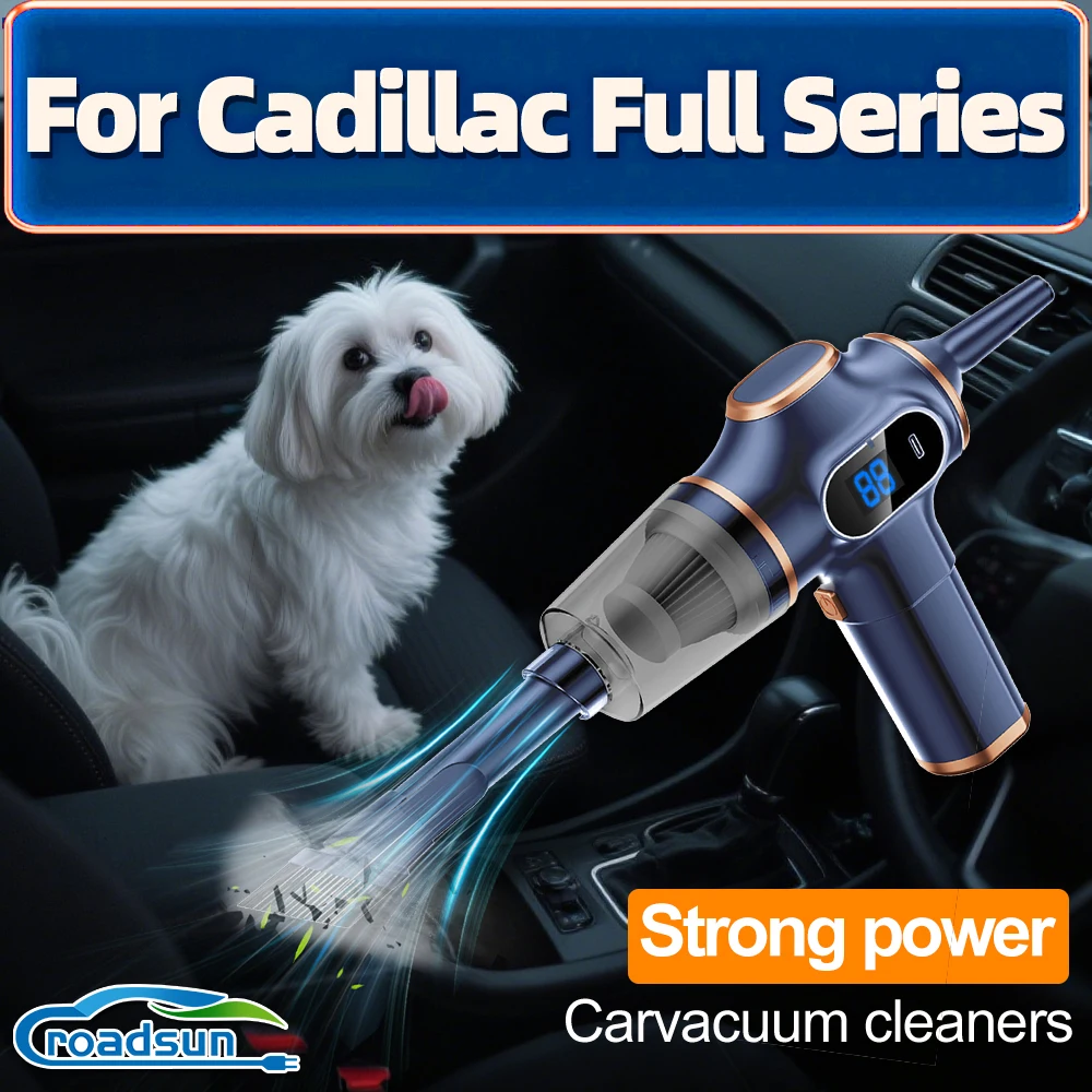 ROADSUN For Cadillac Full Series 4 in 1 Car Vacuum Cleaner Cordless Wireless Powerful Portable HandHeld Vehicle Vacuum Cleaner