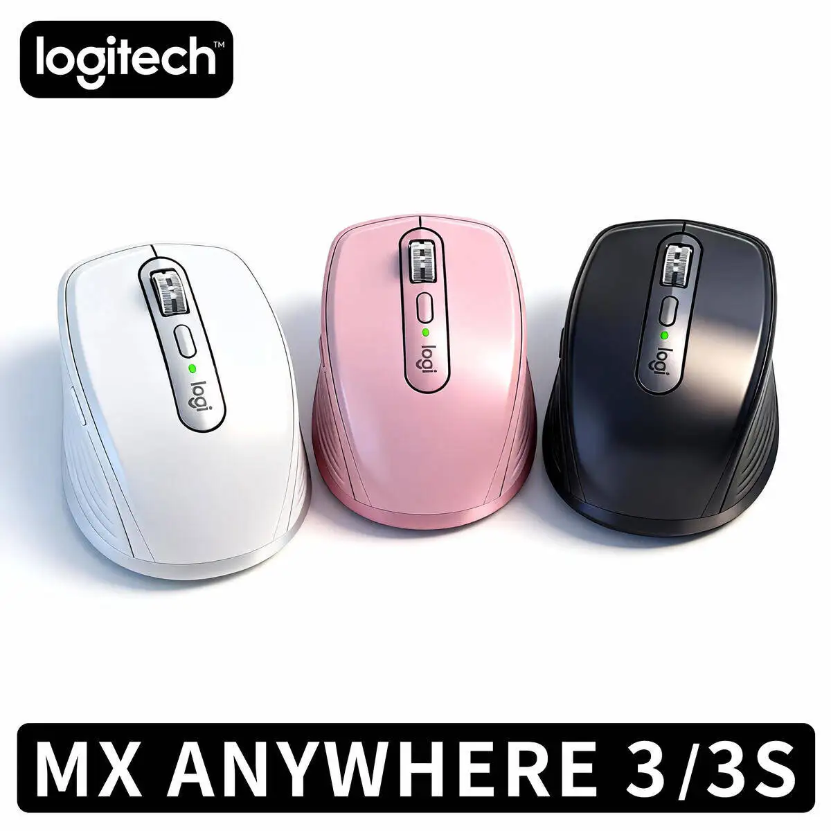

Compact Logitech MX Anywhere 3S Wireless Mouse Fast Scrolling 7 Custom Buttons for Business Office