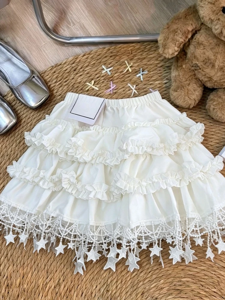 2026 New Y2K Spicy Girl Subculture Punk Sweet Skirt Women Chic Aesthetic Cute Skirt Harajuku Trend Pumpkin Cake Puff Short Skirt
