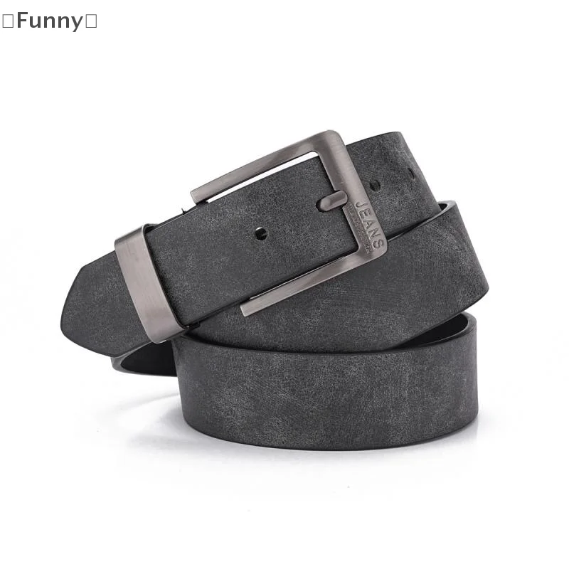 ómGrappig Parque heren PU lederen riem metalen gesp riem vrije tijd zakelijke tailleband modieuze mannelijke accessoire riem