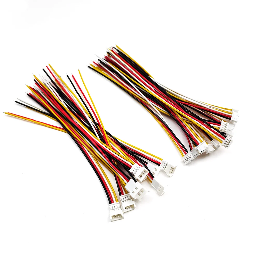 5/10Pairs Mini JST 1,25mm Stecker Pitch 1,25mm Stecker Weibliche Jack Buchse 2P/3/4/5/6 Pin Anschlüsse mit Draht Kabel 10CM