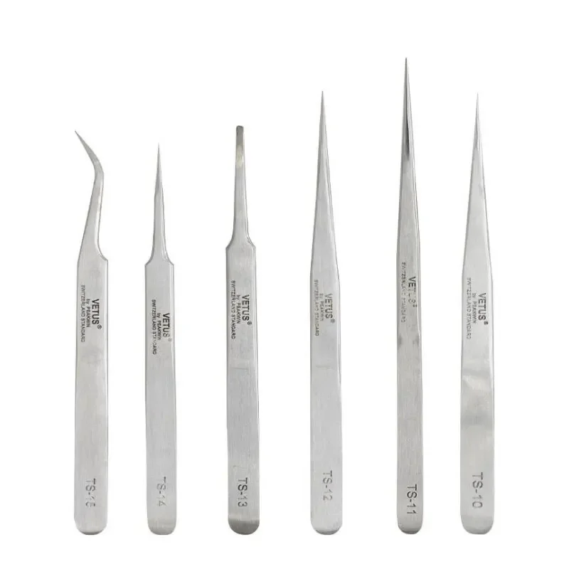 ステンレス鋼まつげピンセット帯電防止プロフェッショナルボリュームまつげエクステンション眉毛メイクツール