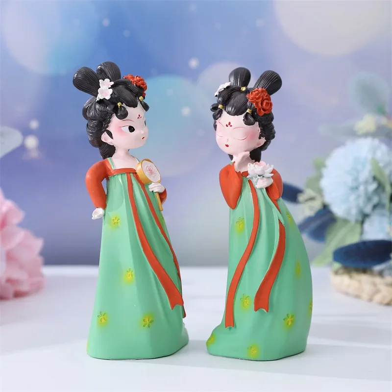 

Elegant and Charming Antique Style Girl Ornaments, Memories of Han and Tang Resin Crafts Home Decorations, Valentine's Day Gifts