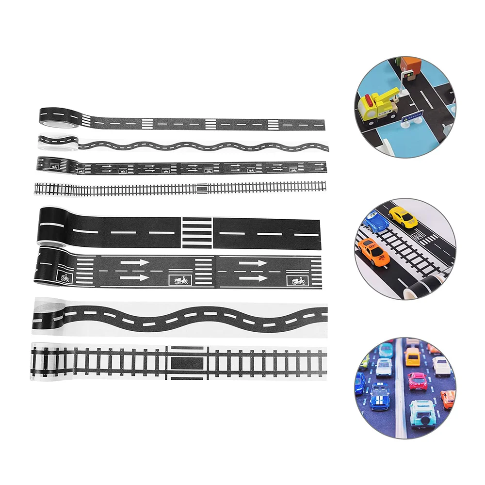 Washi Tape for Car Birthday Decorations Highway Roads Cars Racing Track Toy Children Boy Birthday Gifts Parking Lot Sticker