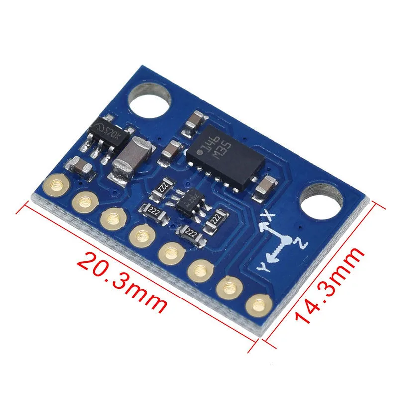 1/2~20/50Pcs GY-511 LSM303DLHC 3-Axis Electronic Compass Acceleration 3-Axis Magnetic Field High-Precision Sensor Module