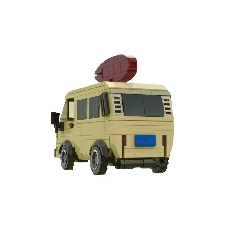 MOC Kreative Film- und Fernsehserie Surfer Boy Pizza-Van Baustein-Modell Erwachsenen-Puzzle Montage-Spielzeug Geburtstagsgeschenk für Jungen – Detail 3
