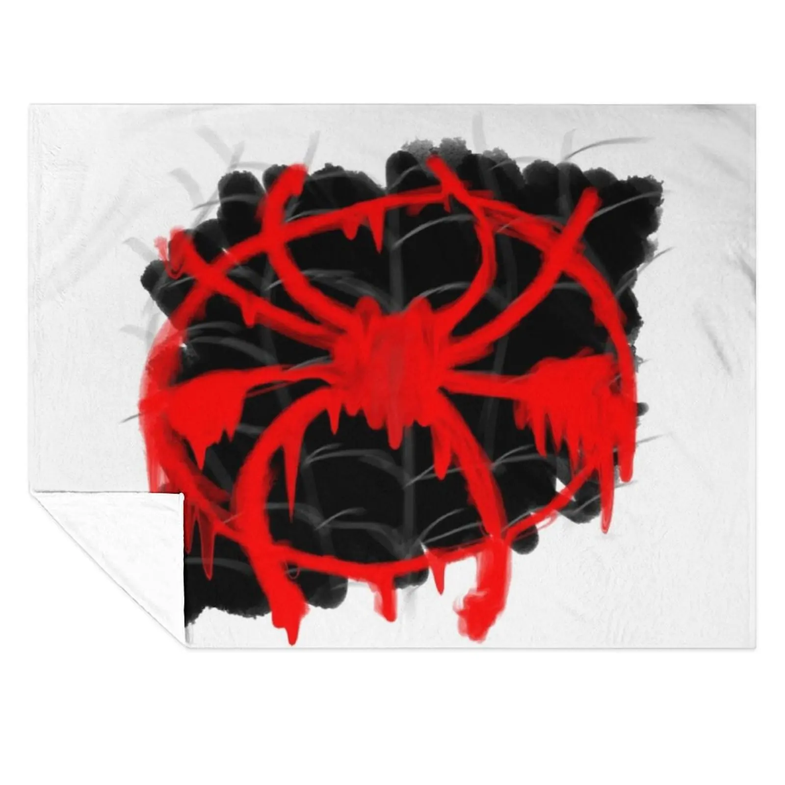 

Red Spray Painted Spider Throw Blanket anime Decorative Sofa Quilt Blankets