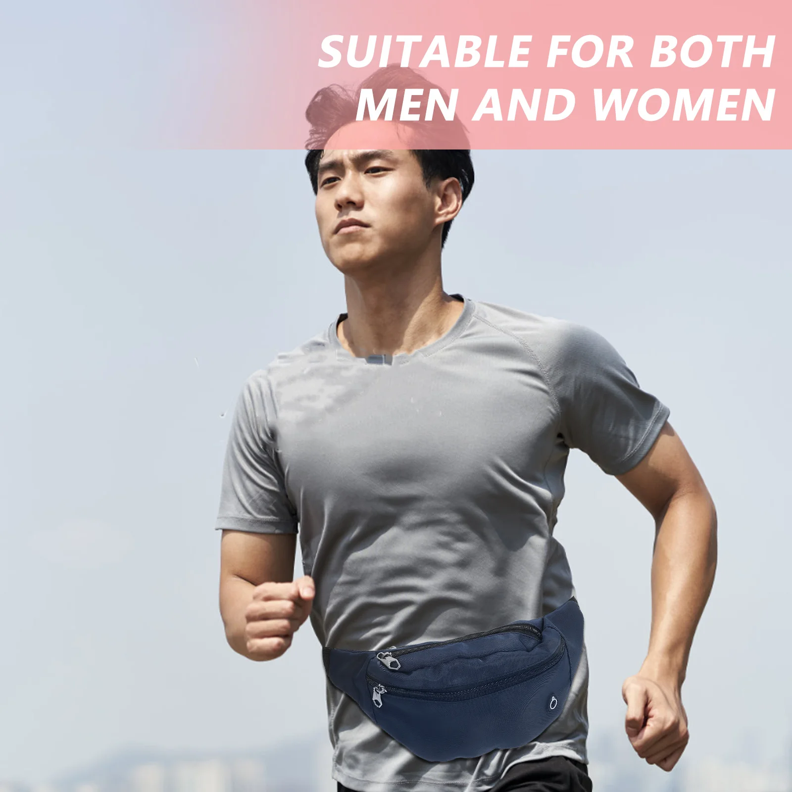 Running Waist Pack Lightweight Nylon Adjustable Belt Bag for Hiking Workout Travel Outdoor Sports Fanny Pack for Men Women