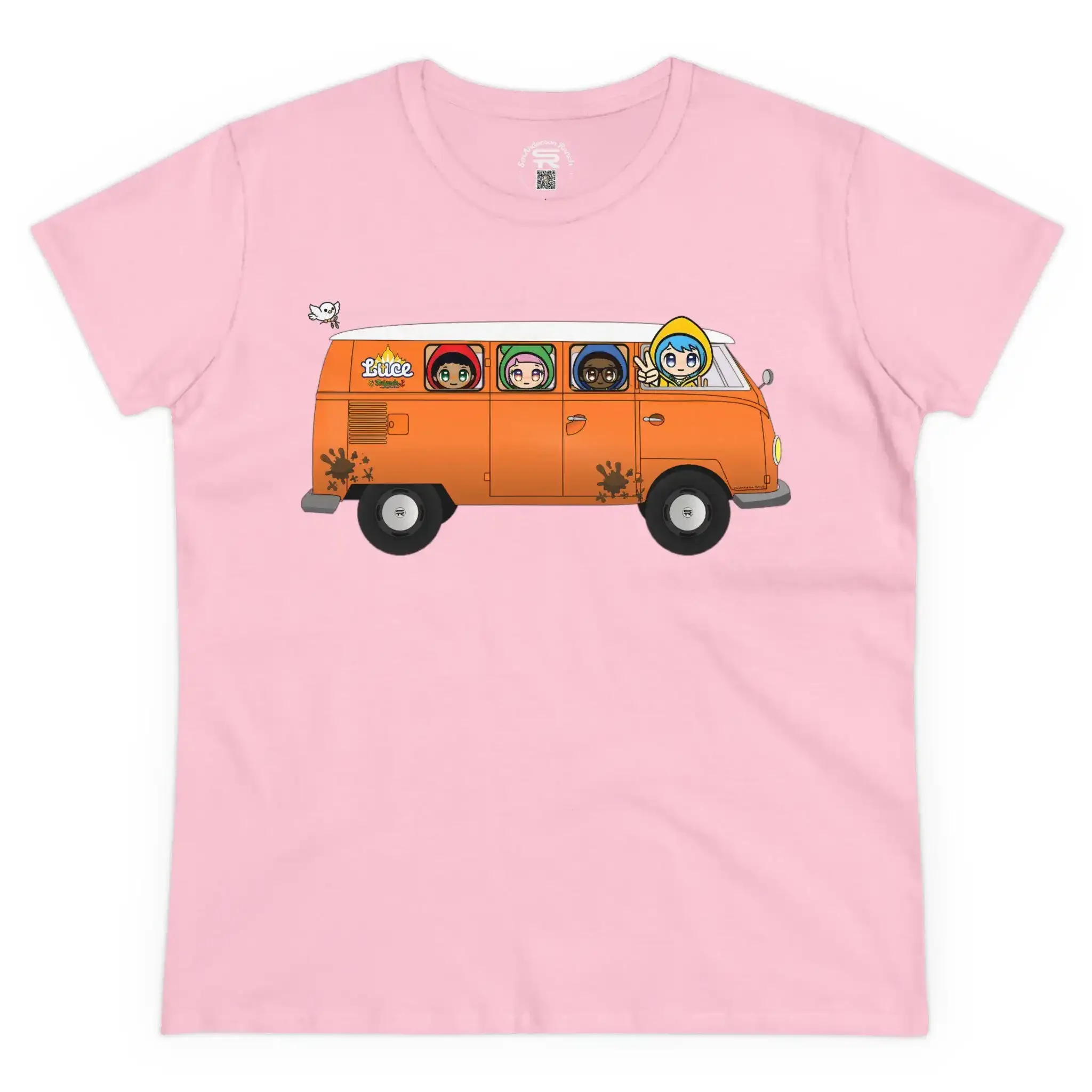 Women s Luce and Friends Van SR Catholic Christian Religious Pilgrimage Midweight Cotton T Shirt