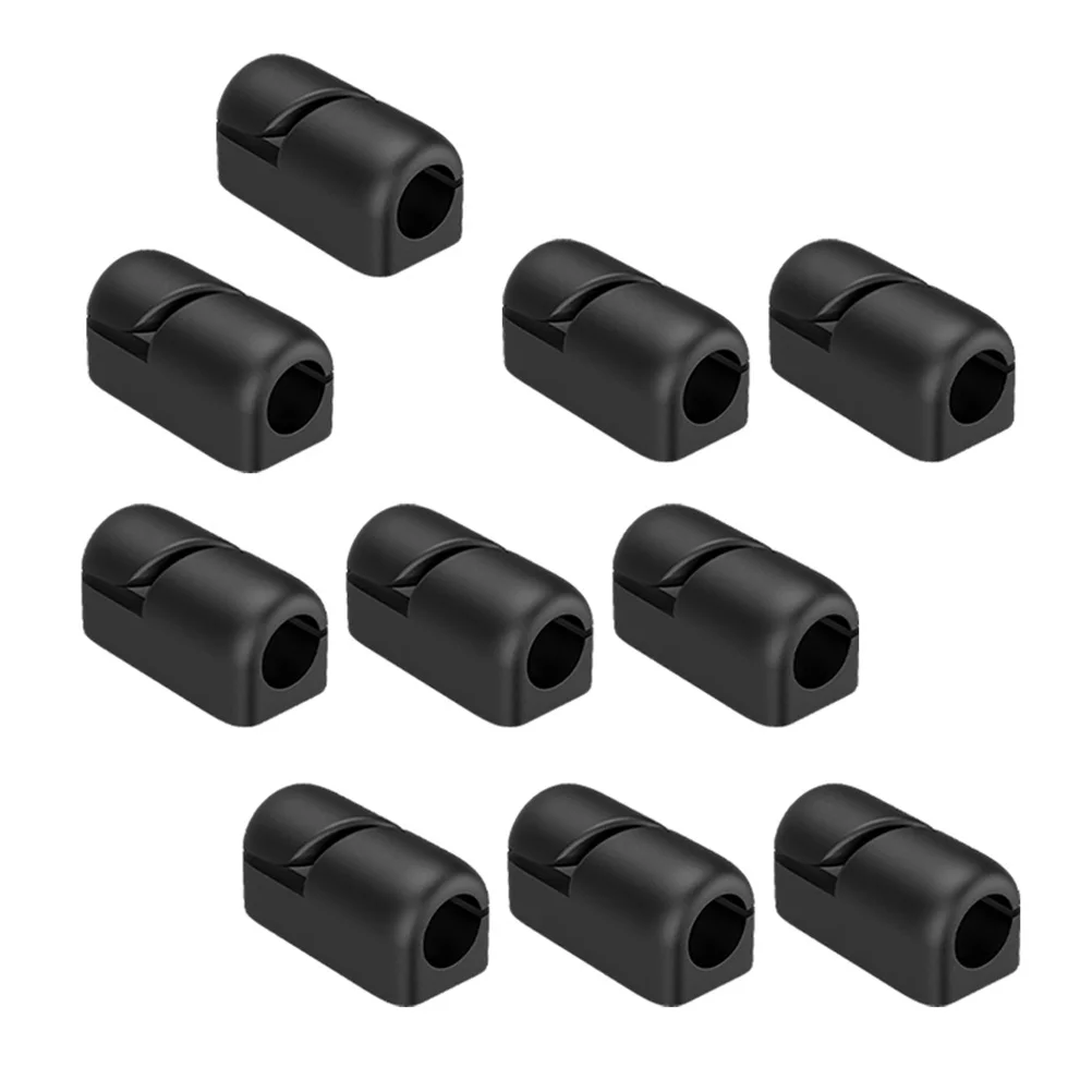 10Pcs Cable Management Clips Silicone Cord Organizer for Desk Home Office USB Ethernet Cables Tangle Prevention