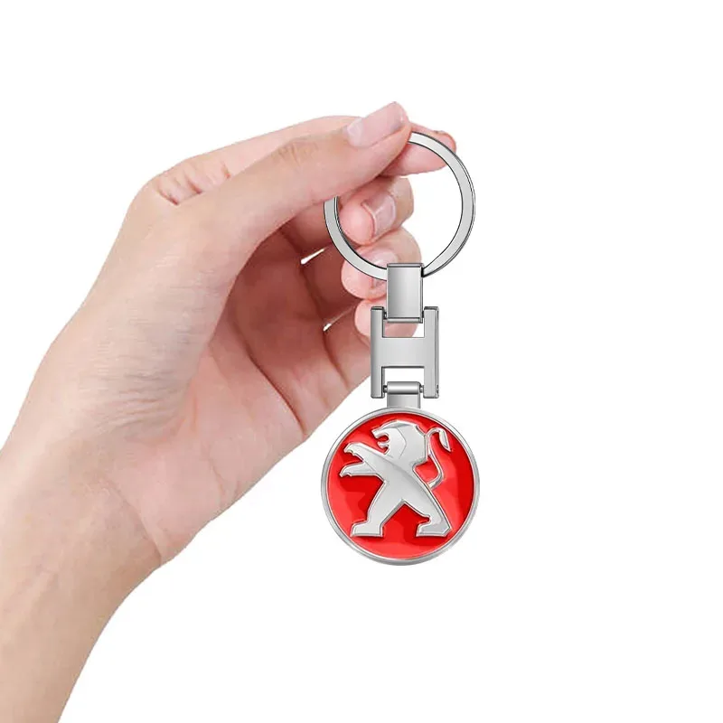 سيارة معدنية مفتاح سلسلة معلقة المفاتيح أفضل هدية خاتم مفتاح لبيجو 106 108 406 407 408 206 207 208 301 306 307 308 508 #2