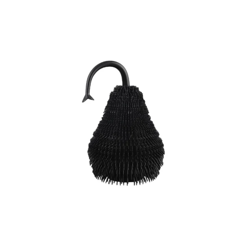 Modern simple resin black and white hairball prickly pear desktop ornament living room entrance bedroom TV cabinet home decorati