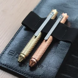 EDC Brass and Red Copper Titanium Alloy Clips Signature Pen Writing Portable Outdoor Tools Pen