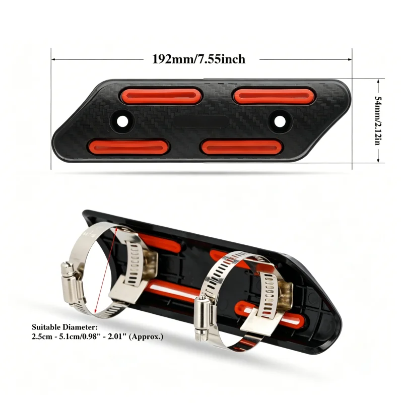 For Honda CRF250R CRF450R For Yamaha YZ250F YZ450F Universal Exhaust Heat Shield Cover Protector For EXC SXF XC SX EXCF XCW 125
