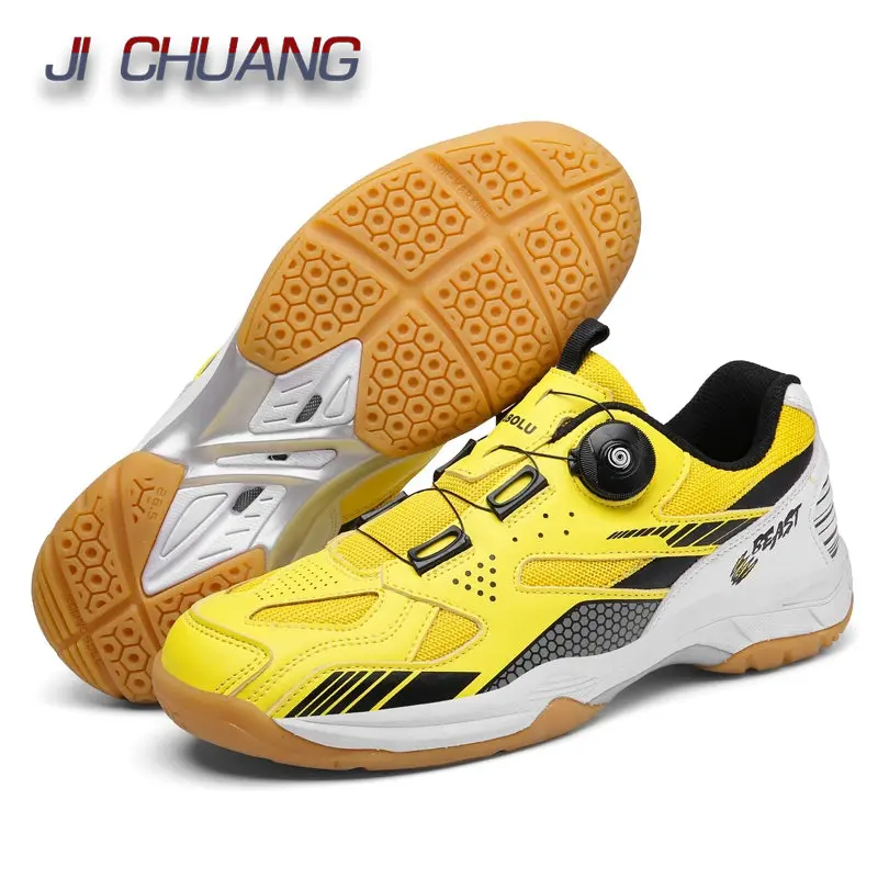 Chaussures de badminton pour hommes et femmes, baskets de volley-ball professionnelles, chaussures de tennis de table respirantes et légères, sports