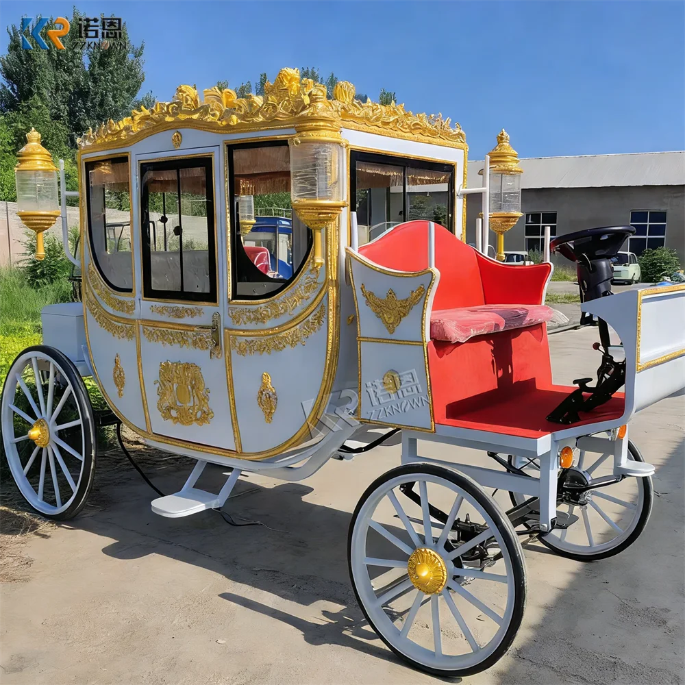 

Luxury Classic European Customizable Royal Carriage Horse Drawn Elegant Traditional Form Royal Carriage For Parade Event