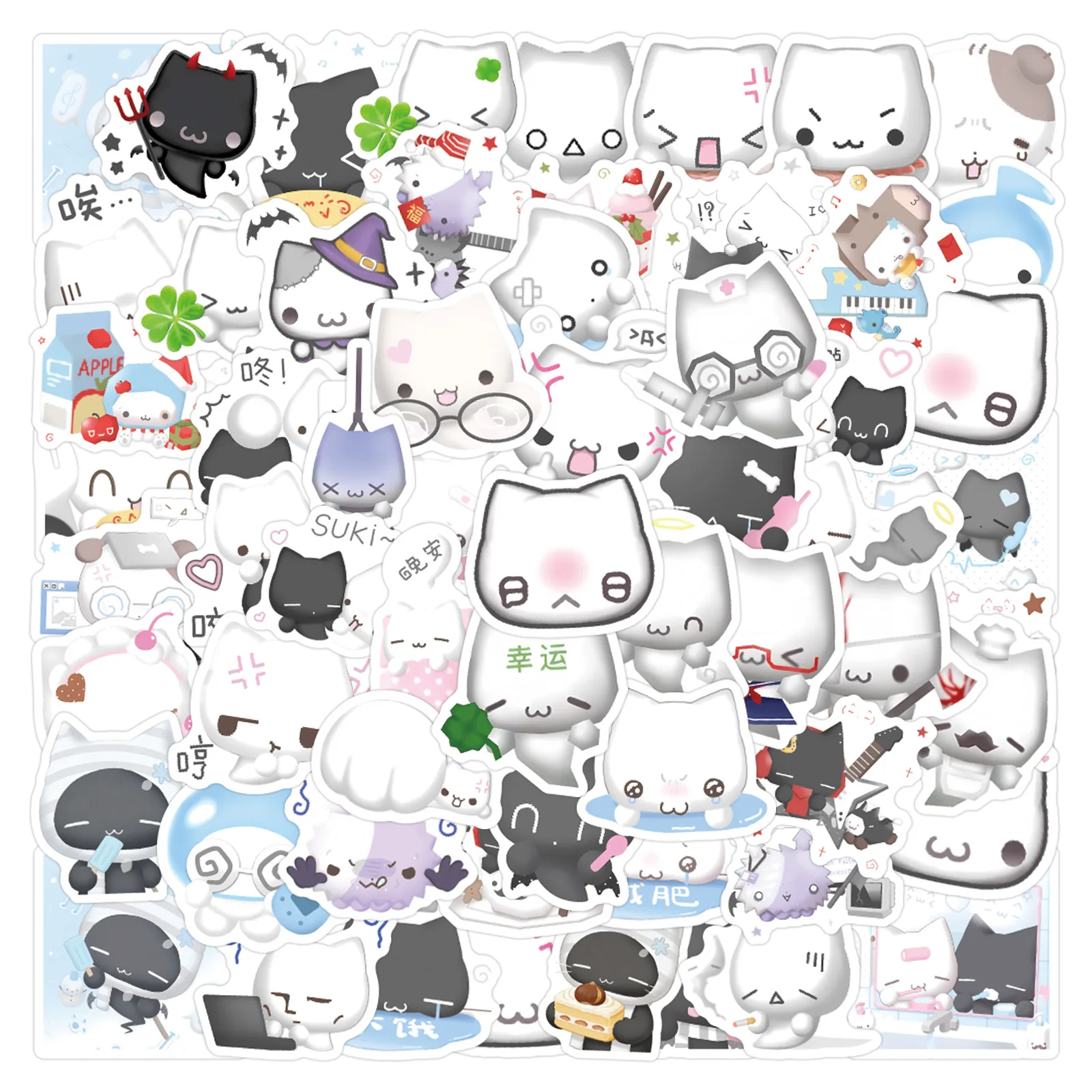 

80PCS The Great Jitters: Pudding Panic Stickers Graffiti Stickers DIY Diary Phone Case Handmade Scrapbook Aesthetic Stickers