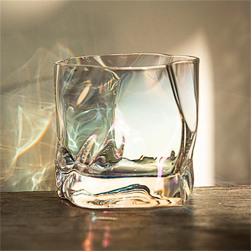 

Высококлассная зарубежная чашка для вина, чашка для питья в японском стиле, кухонные аксессуары, нерегулярное украшение для дома, стеклянная чашка 250 мл