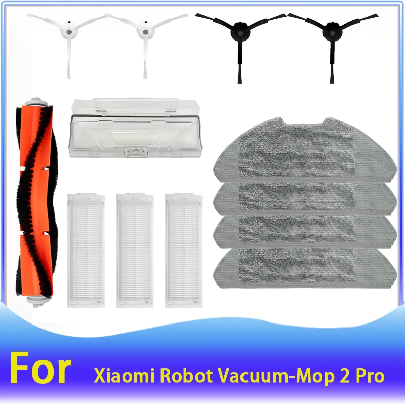 For Xiaomi Mi Robot Vacuum-Mop 2 Pro/Lite MJST1SHW MJSTL Vacuum Cleaner Accessories Filter Mop Cloth Main Side Brush