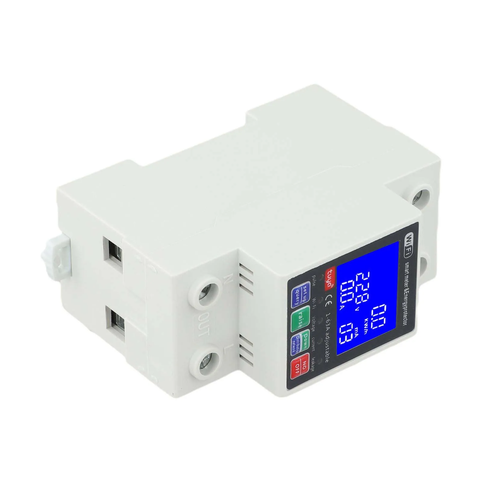 

Remote Control Smart Meter with LED Backlight 63A 230V For Tuya App Compatible Safety Protections for Home and Office Use