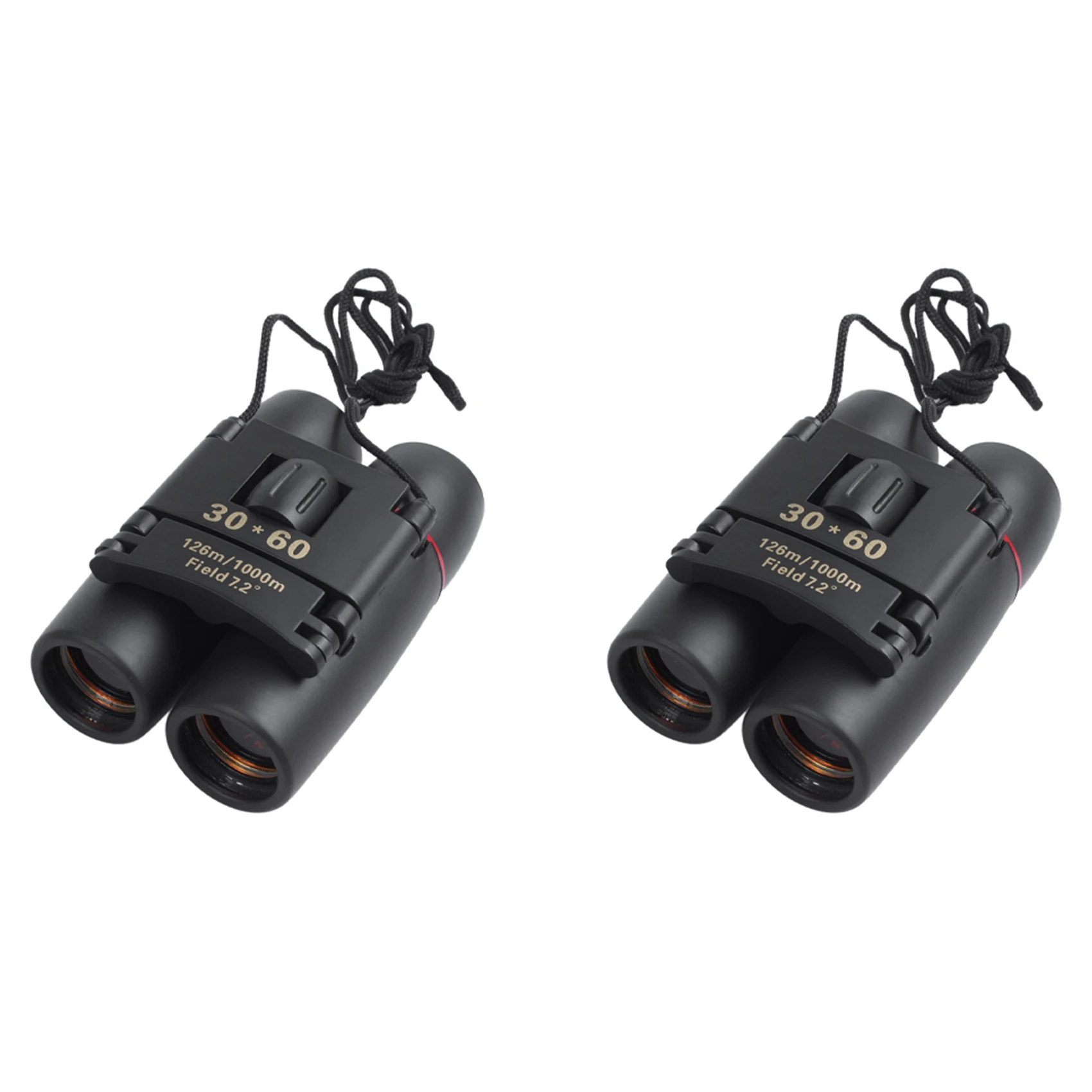 A18E-2Pcs 30 X 60 Zoom Mini Compact Binoculars Telescopes Day And Night Vision