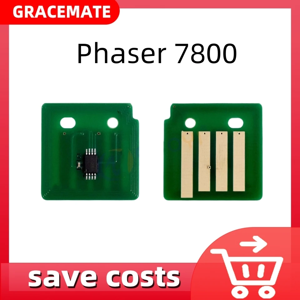 

4PCS Phaser 7800 Toner Chip for Xerox Phaser 7800 Phaser7800 106R01573 106R01572 106R01571 106R01570 Photocopier Cartridge Chips