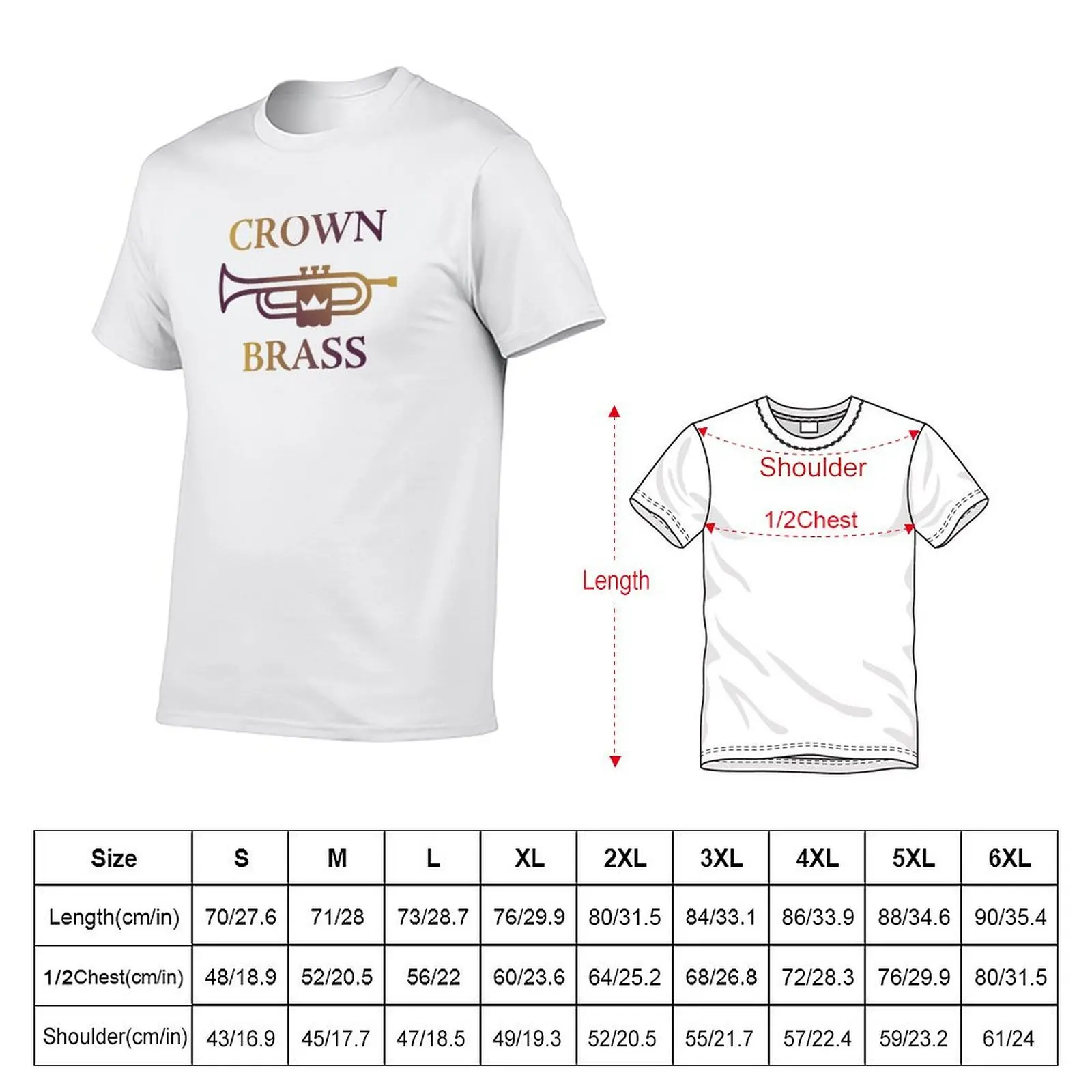 Carolina Crown Drum Corps Brass Design T-Shirt t shirts for man cotton soft man t shirt graphic T-Shirt