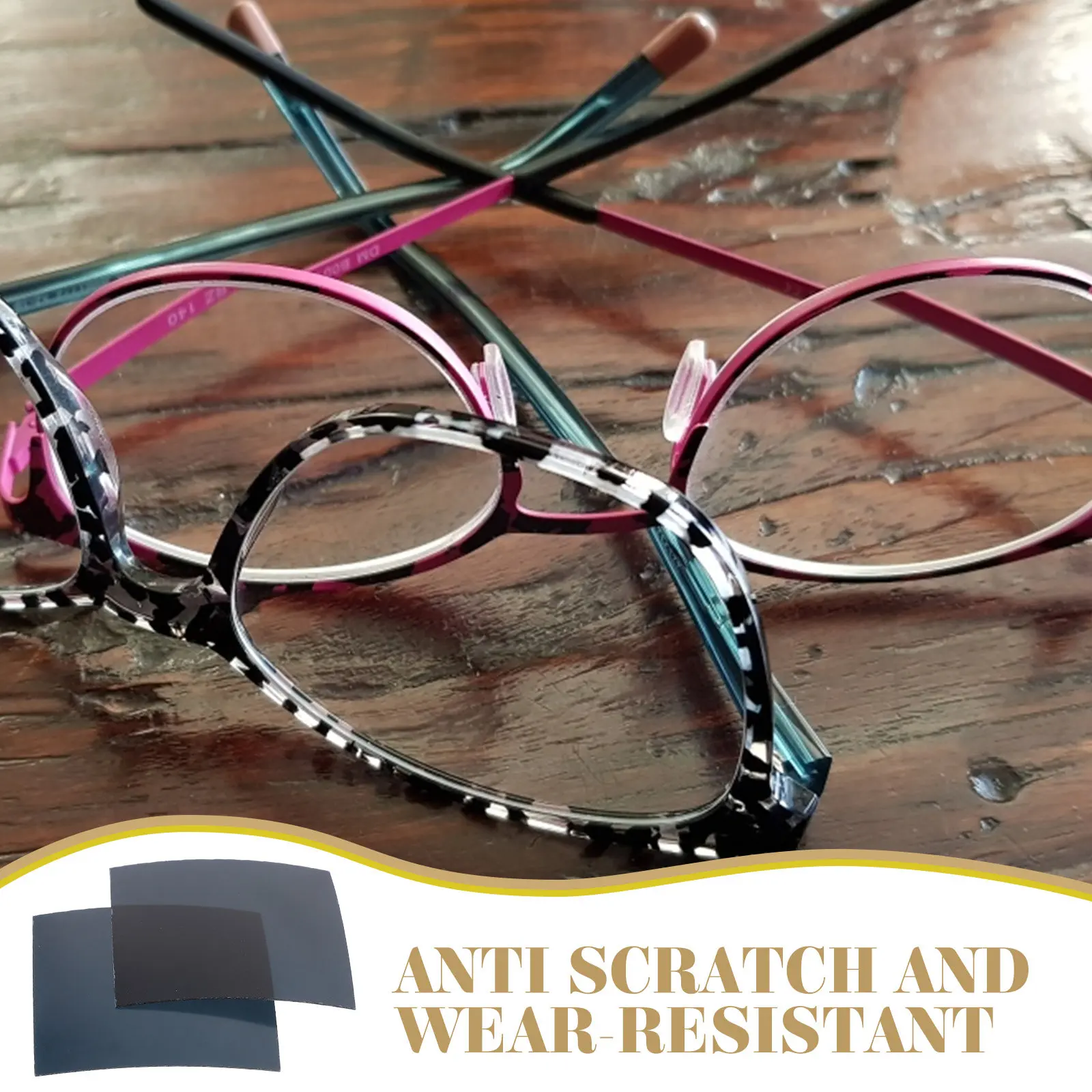 

2Pcs Polarized Lenses Sunglasses Replacement Scratch Resistant Anti Glare Polarized Sunglasses Lens Repair Kit for Outdoor