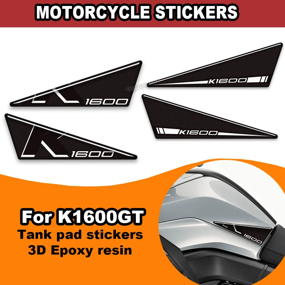 

Motorcycle stickers decals Tank Pad Grips Emblem protection For BMW K1600GT K1600 K 1600 GT