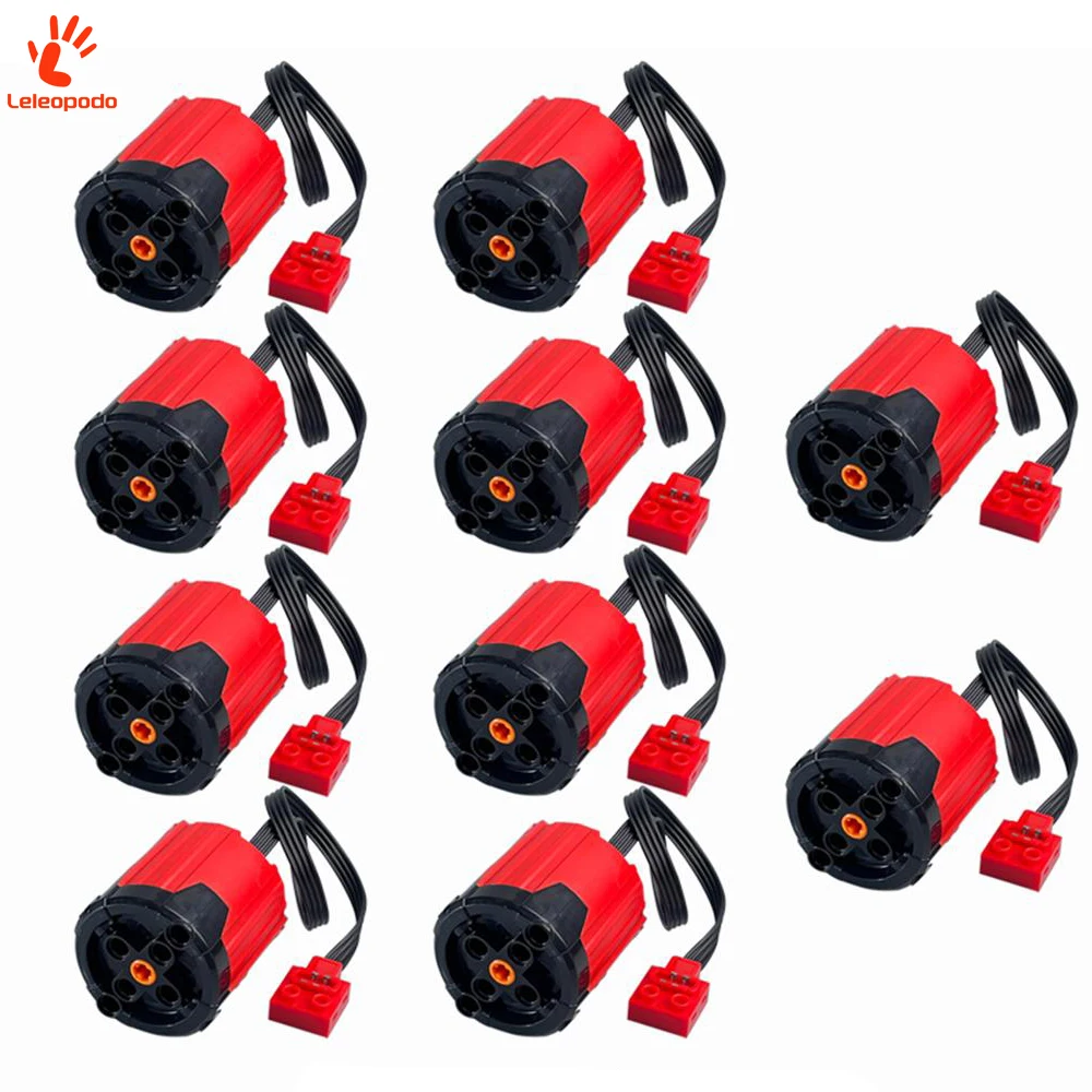 2025 New MOS Technical Part Red Enhanced 8882 XL Motor Power Functions DIY Building Block for Mechanical Engineering Vehicle Toy