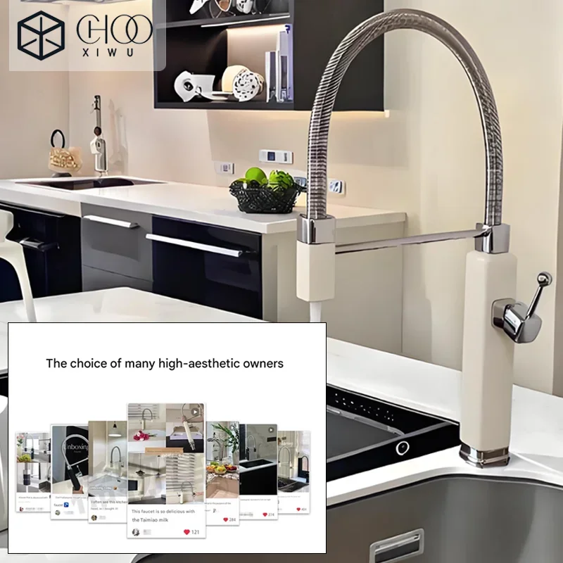 Bathroom Faucet Basin Mixer Tap for Home Decoration Hardware Bathroom Facilities Kitchen Sink Tap Modern Minimalist Style