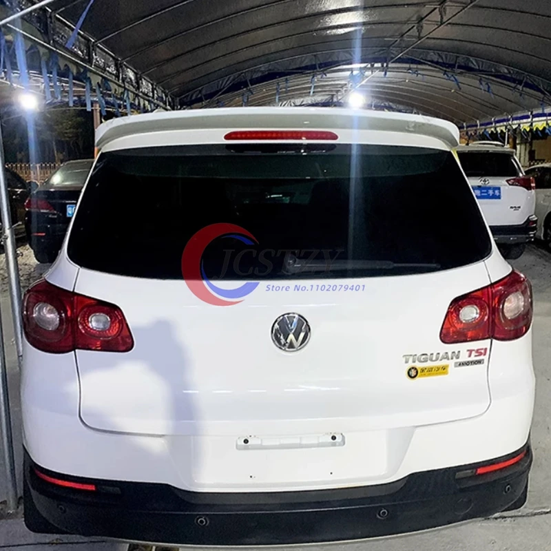 Für Volkswagen VW Tiguan MK2 2010-2016 Hinten Dach Sport Spoiler Flügel Styling Außen Zubehör Teil Kits Tuning Schwarz