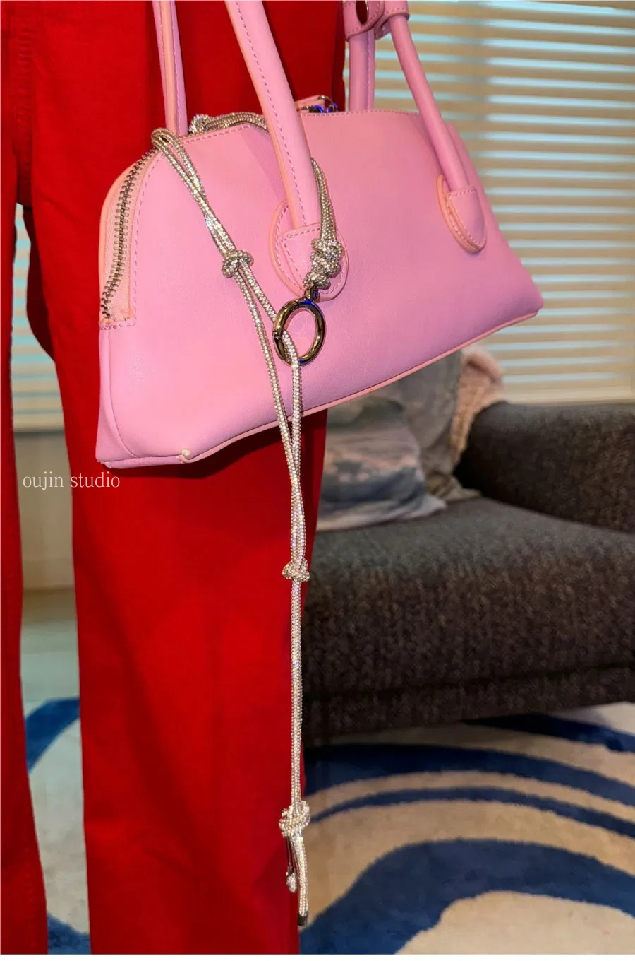 

Южная Корея Instagram с той же модой творческая личность вспышка бриллиант розовый девочка сумка подвесная сумка аксессуары для отдыха