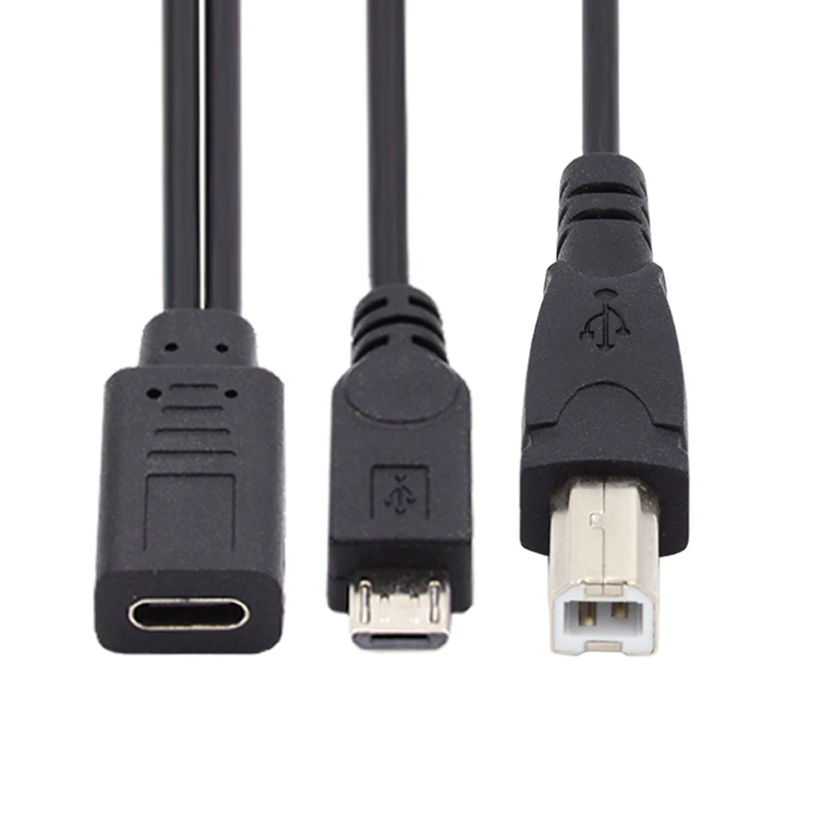 Usb صغير نوع c أنثى إلى مايكرو usb ، usb type-c ، usb-c ، usb-c ، usb-c ، usb-b ذكر ، تنزيل البيانات ، كابل امدادات الطاقة