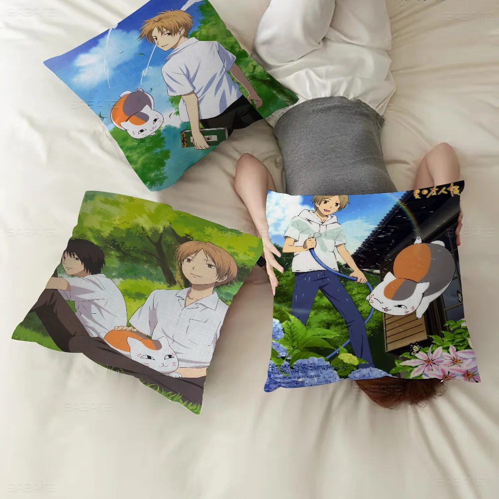 

Anime Natsume Yuujinchou Pillow Cushion Cover Pillowcase Living Room Sofa Home Decor Customized