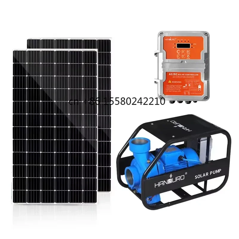 Handuro SCPM 180V 1500W 2HP AC DC Hybrid Solar Surface Water Pump for Solar Water Pumping Systems