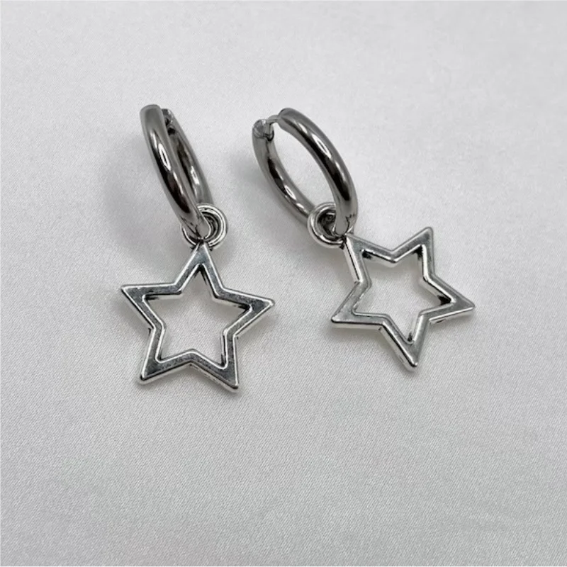 Star Ring | grunge Earrings Jewelry hypoallergenic y2k Goth progressive punk