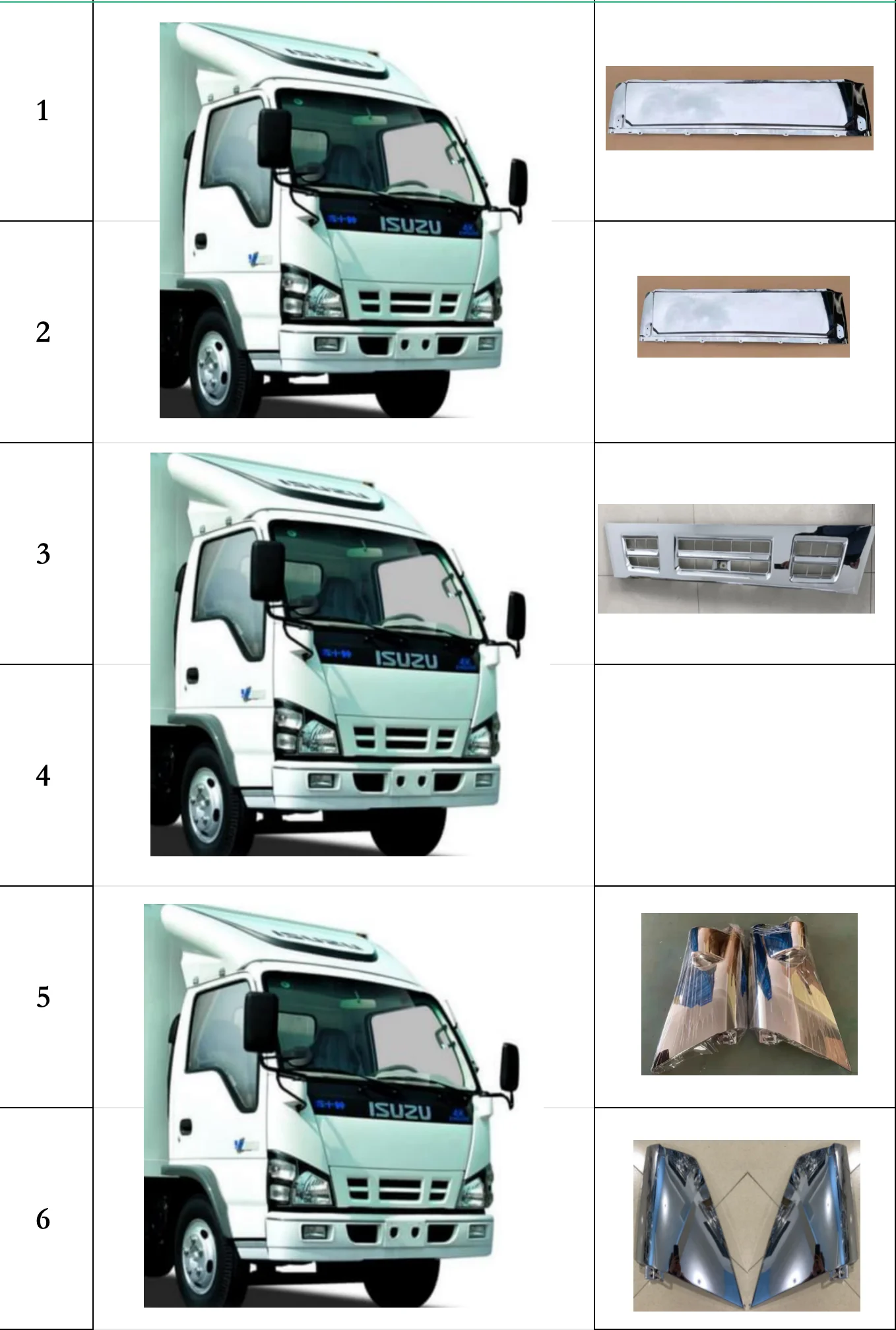 REAR VIEW MIRROR COVER FOR ISUZU ELF NKR NQR 600P NPR N-SERIES TRUCK CHROME PLATED BODY PARTS