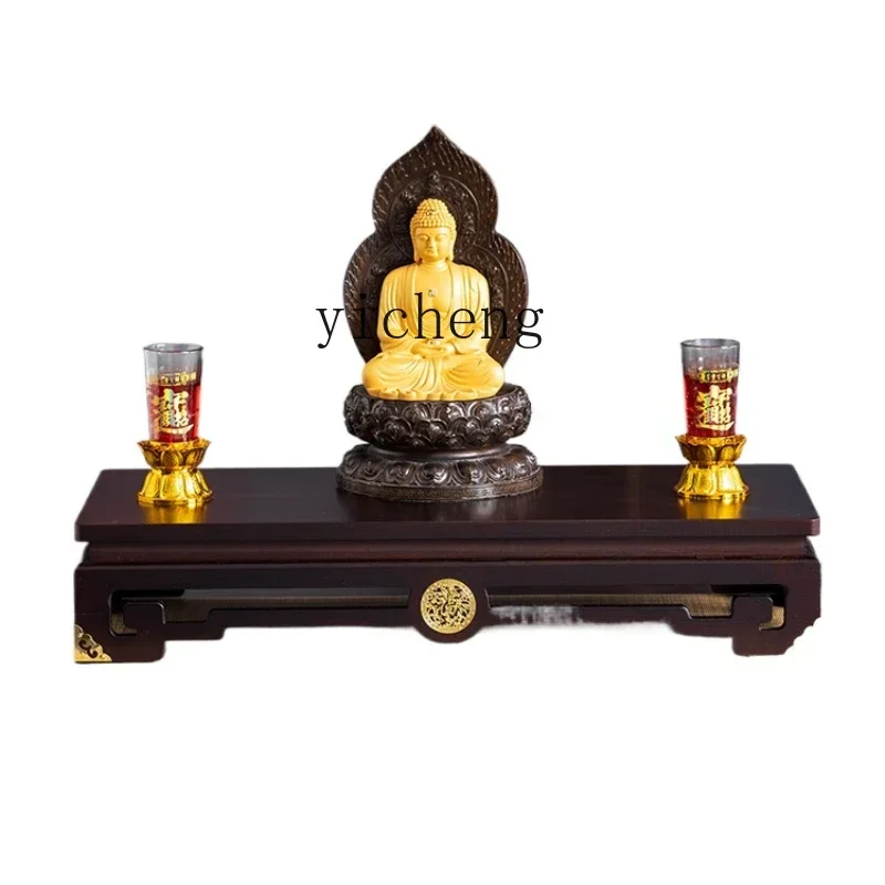 

table Buddhist platform household incense case base raised Buddha statue small bracket new Chinese casket