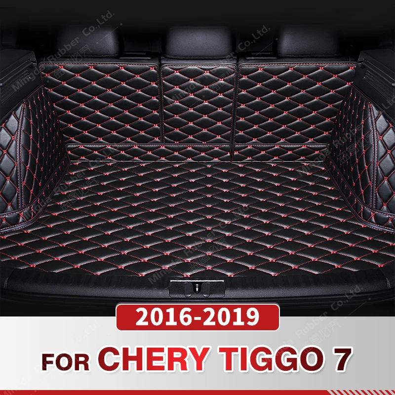 

Auto Full Coverage Trunk Mat For Chery Tiggo 7 2016-2019 18 17 Car Boot Cover Pad Cargo Liner Interior Protector Accessories