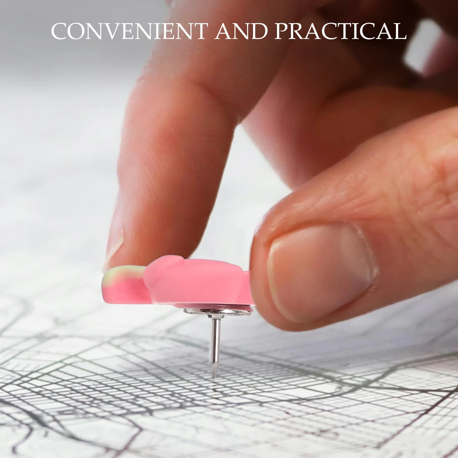 

20Pcs Sturdy Flower Modeling Pushpins Lightweight Thumb Tacks for Bulletin Boards Classroom Studies Thumb Tacks