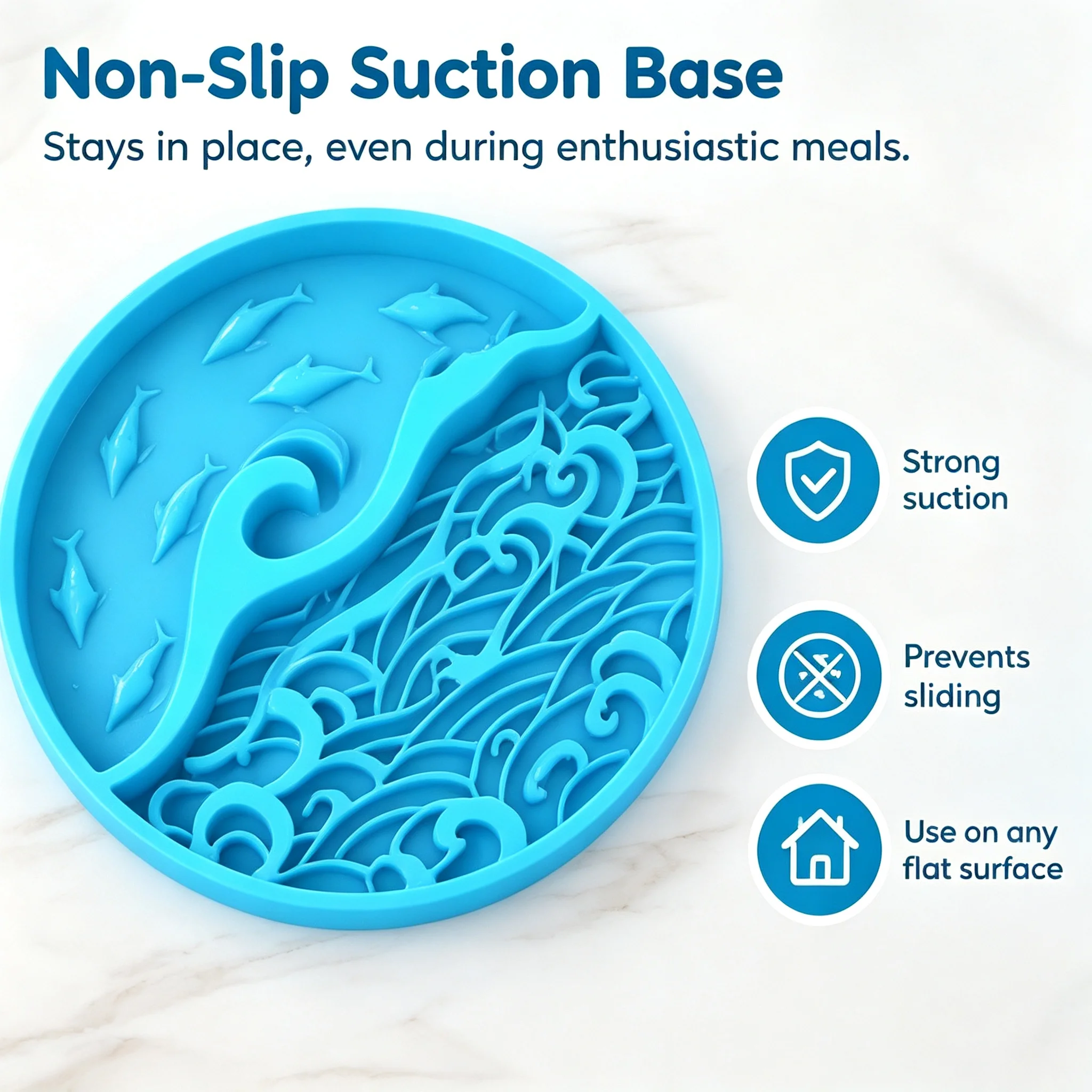 Slow Feeder Dog Bowl, Interactive Puzzle Slow Eating Pet Food Bowl with Maze Design, Anti-Choking Non-Slip Bowl for Dogs & Cats