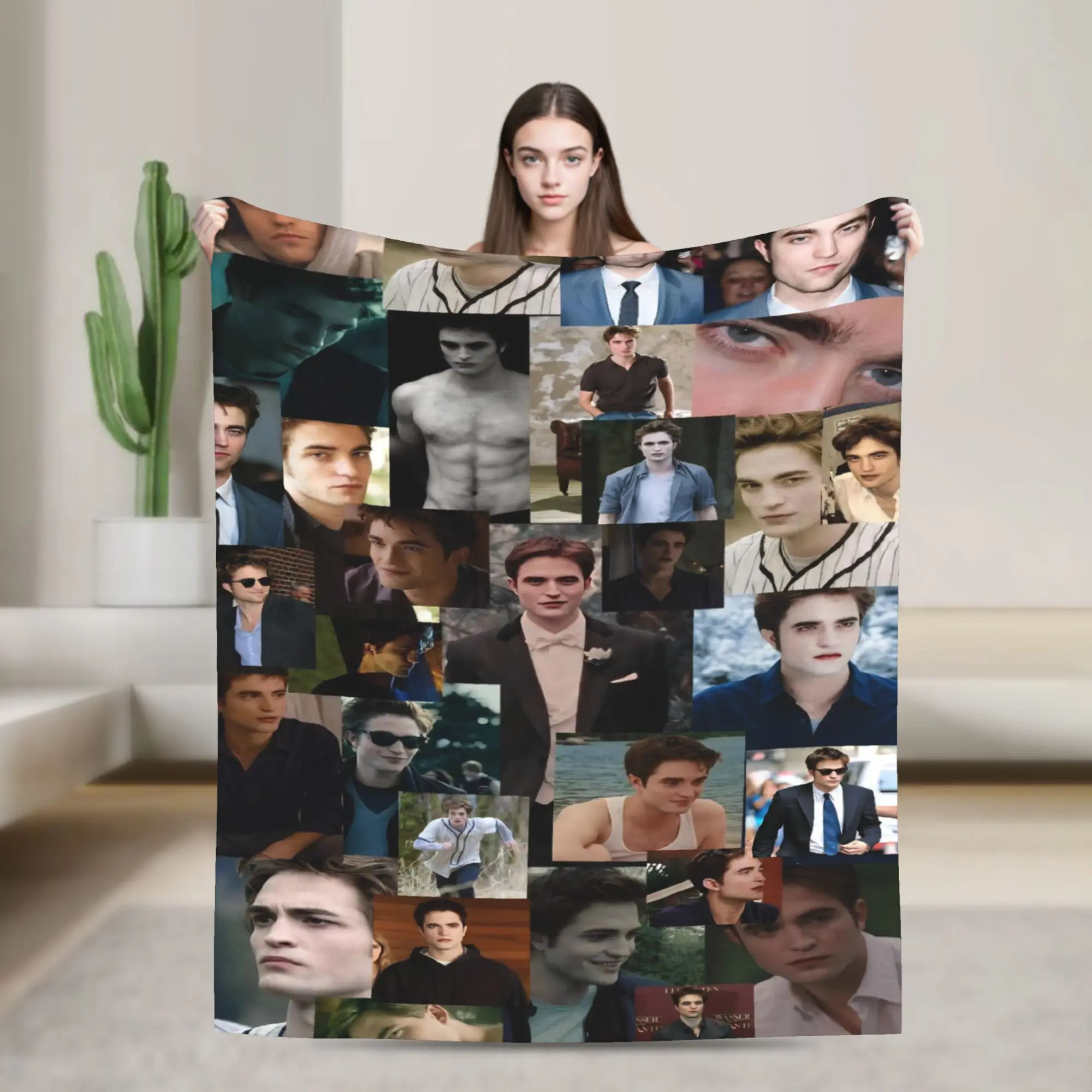 The Twilight Saga Movie Blankets Edward Vampire Fleece Awesome Soft Throw Blanket for Chair Covering Sofa Textile Decor
