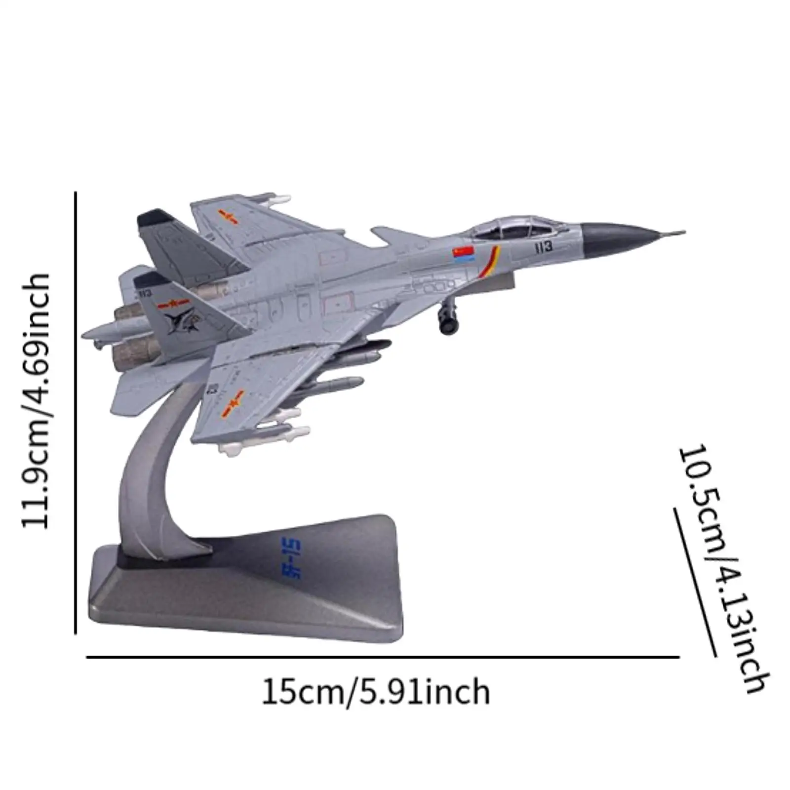 Avion de chasse 1:144, modèle d'avion en alliage réaliste, modèle d'aviation simulée commémorant un chasseur en métal