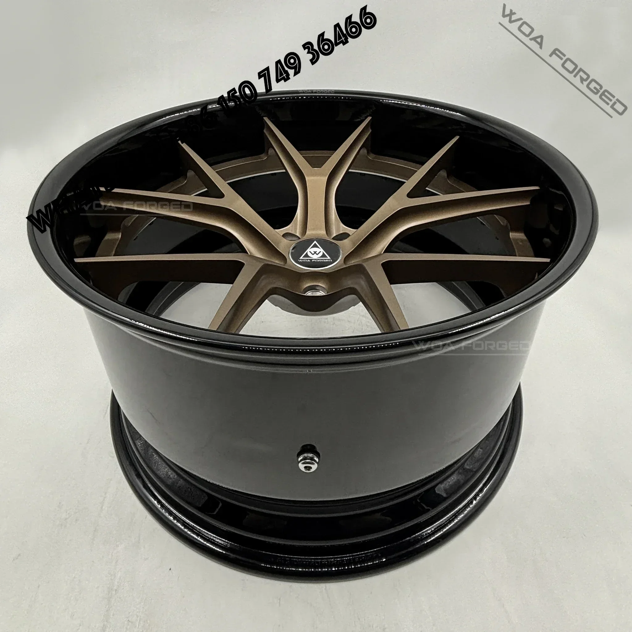 

6061-T6 GT M2 M4 M6 F80 F90 E46 E92 Forged Car Wheels 540i COUPE Bronze 2PC BS LM for BMW for Audi HR with Black Lip for